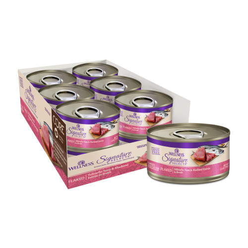 Wellness CORE Signature Selects Flaked Yellowfin Tuna & Mackerel Entrée in Broth
