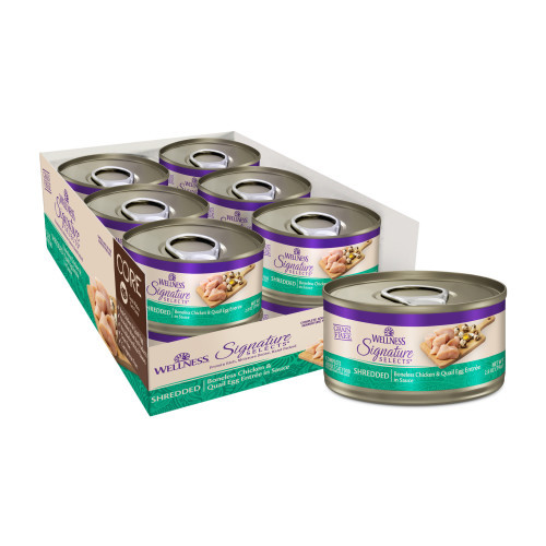 Wellness CORE Signature Selects Shredded Boneless Chicken & Quail Egg Entrée in Sauce