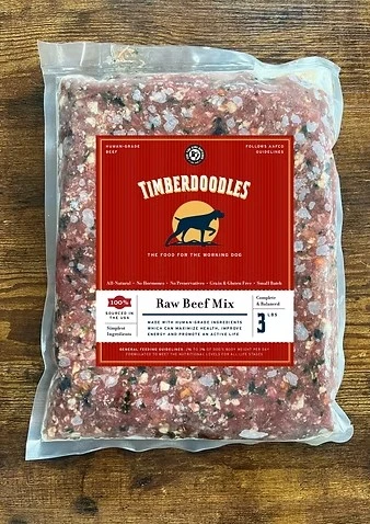 Timberdoodles Frozen Raw Beef Mix