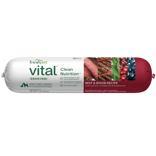Freshpet® Vital Grain Free Beef & Bison Recipe