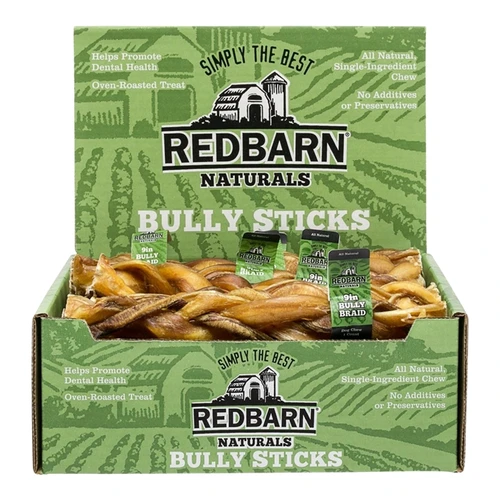 Redbarn Braided Bully Stick 9"