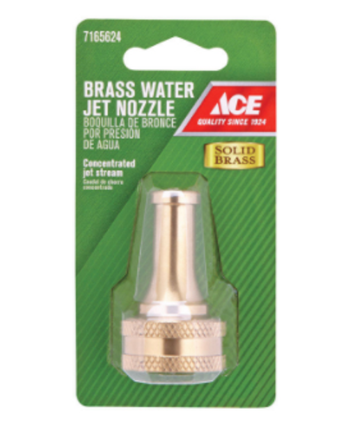Ace Jet Stream Brass Hose Nozzle
