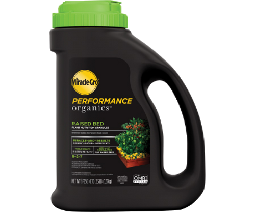 Miracle-Gro Performance Organics Raised Bed Plant Nutrition Granules - 2.5 lb