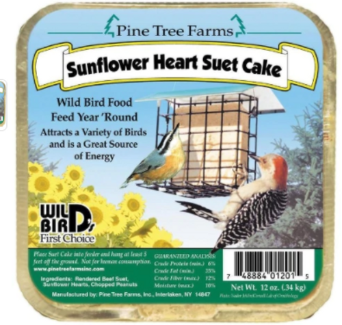 Sunflower Heart Suet Cake