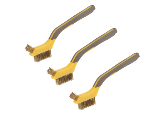 Ace Brass Mini Bristle Brush - 3 pk