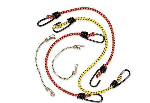 Keeper Assorted Bungee Cord Set 18 in L x 0.315 in - 6 pk