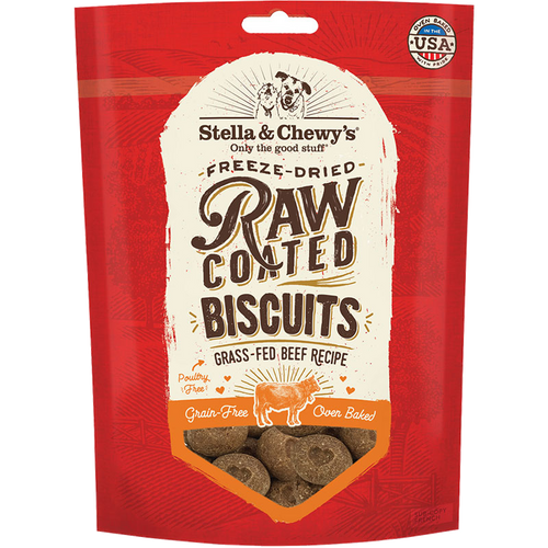 Stella & Chewy's Grass-Fed Beef Raw Coated Biscuits