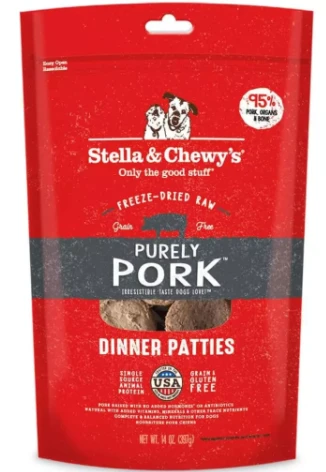 Stella & Chewy's® Purely Pork® Freeze-Dried Raw Dinner Patties