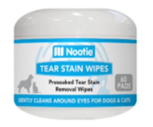 Nootie Tear Stain Wipes For Dogs & Cats