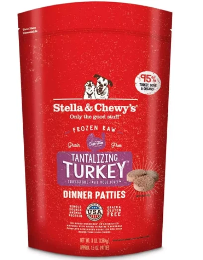 Stella & Chewy's® Tantalizing Turkey® Frozen Raw Dinner Patties