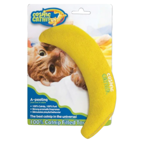 Cosmic Catnip Filled Toy - Banana