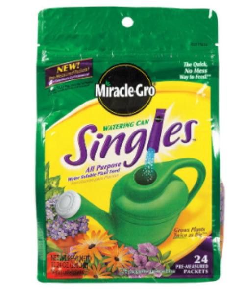 Miracle-Gro Watering Can Singles Powder Plant Food - 24 oz