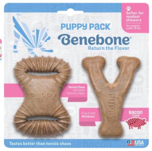 Benebone Puppy Pack Dental Wishbone Chew