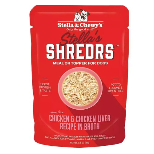 Stella & Chewy's® Stella's Shredrs® Cage-Free Chicken & Chicken Liver Recipe in Broth