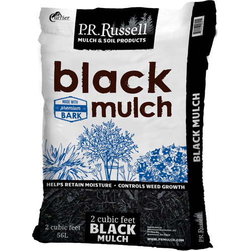 P R Russell Black Bagged Mulch