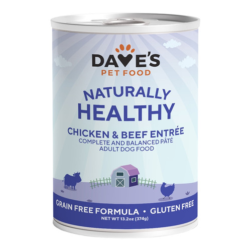 Dave’s Naturally Healthy Liver & Beef Entrée Canned Dog Food