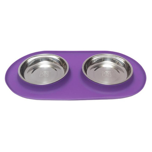 Messy Cats Silicone Litter Mat Purple