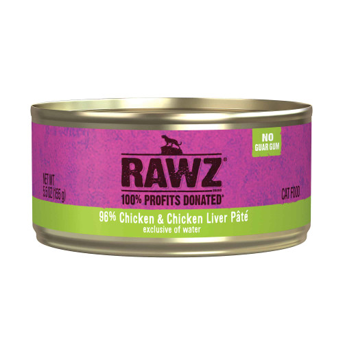 RAWZ® 96% Chicken & Chicken Liver Paté Canned Cat Food