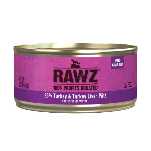RAWZ® Turkey & Turkey Liver Paté Canned Cat Food