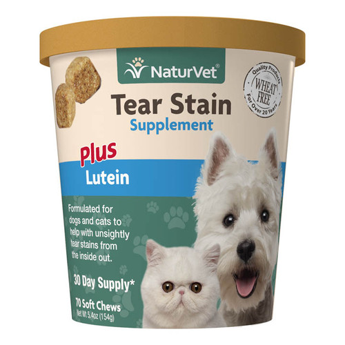 NaturVet Tear Stain Plus Lutein Chew