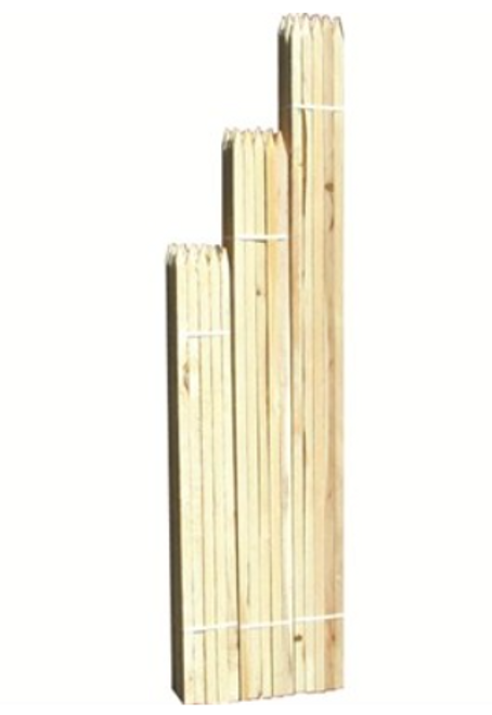 Hardwood Garden Stakes - 1 in x 1 in x 5 ft H