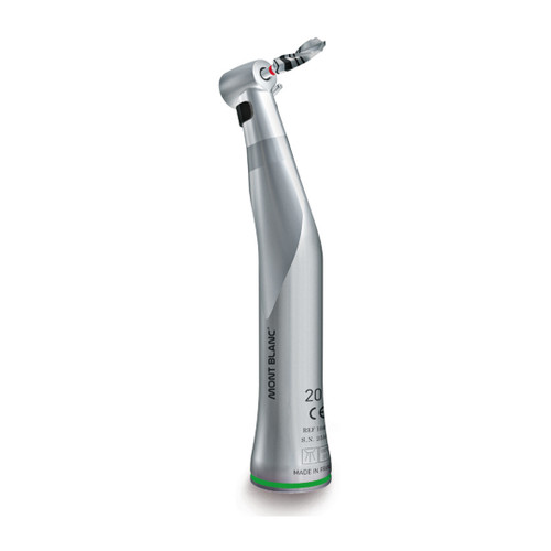 The Aseptico Implant Handpiece 20:1 Mont Blanc is against a white background. The Aseptico Implant Handpiece 20:1 Mont Blanc is against a white background.