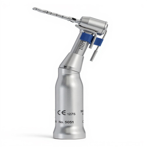 The Nouvag 5051 1:1 Contra Angle is against a white background. The Nouvag 5051 1:1 Contra Angle is against a white background.