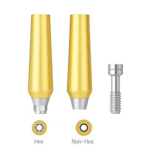The Mill Abutment, (SSMA), Regular.Wide in its Hex and Non-Hex forms.