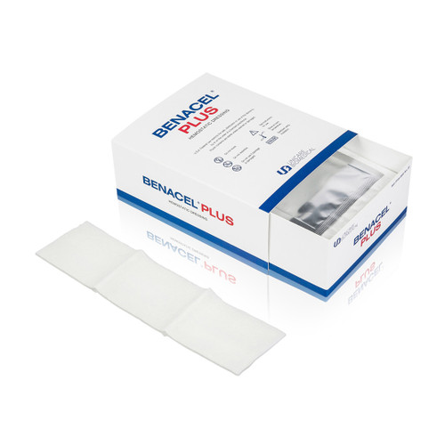 The Benacel Membranes and Plugs box is against a white background.