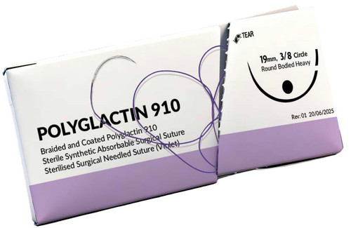 Suture Polyglactin 910 (Braided & Coated Polyglactin Absorbable)