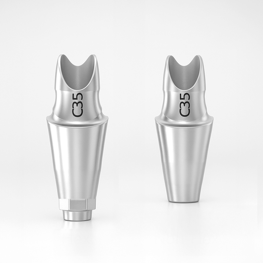 The Anatomic Abutment, Regular (Canine) drops a shadow.