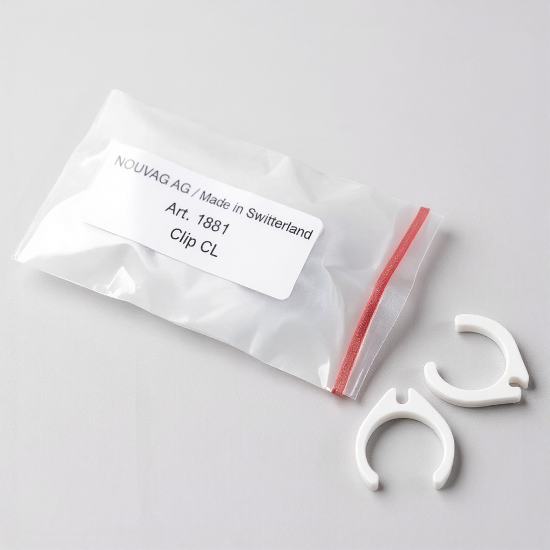 The Nouvag Clip 1881 pieces drop shadows.