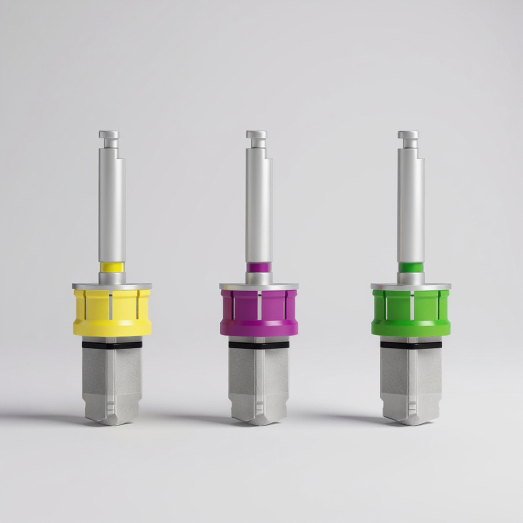 The Profile Drill(UFII Surgical Kit) pieces drop shadows.