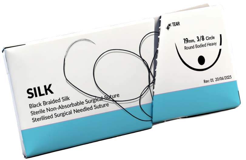 Silk Sterile Non-Absorbable Surgical Suture SIL40