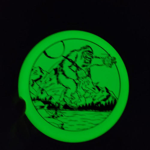 Custom Disc Golf Products — Jay Yeti Reading (green moon)