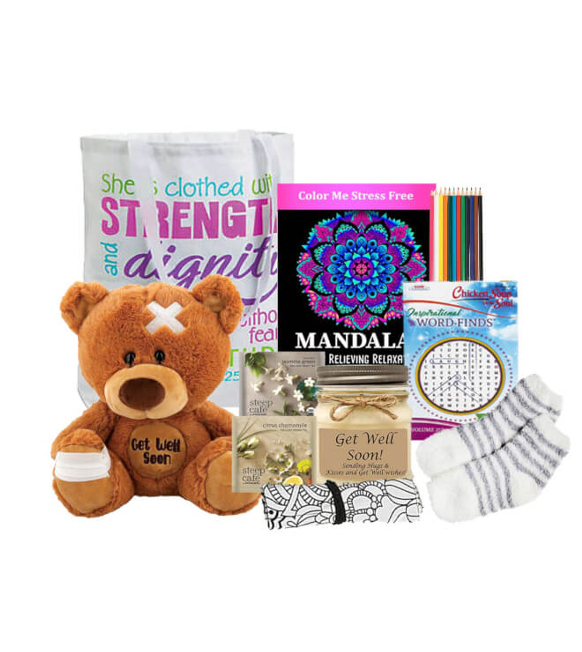Get Well Soon Coloring & Activity Tote- get well soon gifts for women - get  well soon gift, One Basket - Kroger