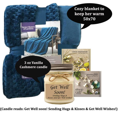  Get Well Soon Basket of Thoughtfulness & Comfort - Get Well  Gifts For Women After Surgery - get well soon basket - get well gifts for  women