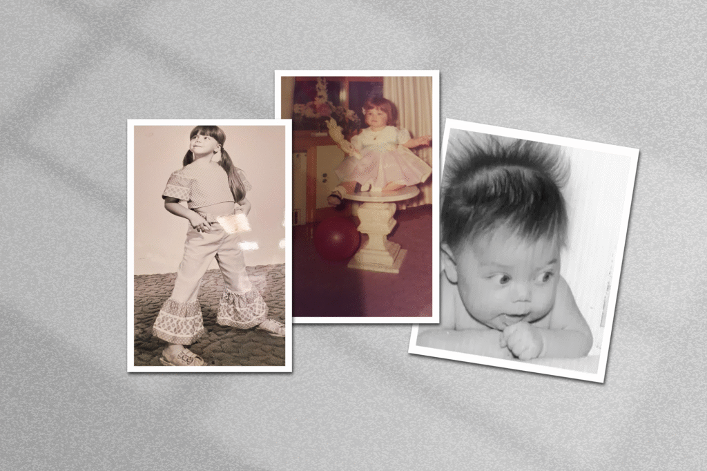 Micky as a child