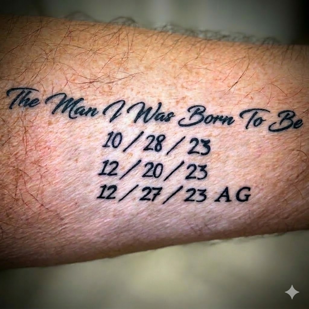 The Man I was Born to Be Tattoo
