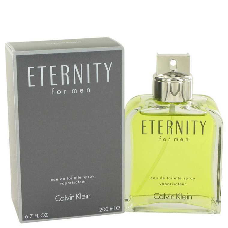 Eternity Cologne for Mens By Calvin Klein Eau de Toilette Edt 6.7 oz