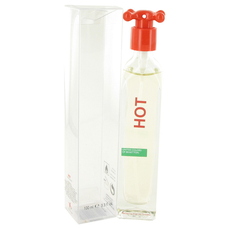 Hot Perfume by Benetton Womens Eau De Toilette EDT 3.4 oz