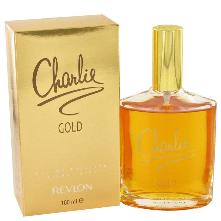 Charlie Womens Gold by Revlon Edt Spray 3.3 oz