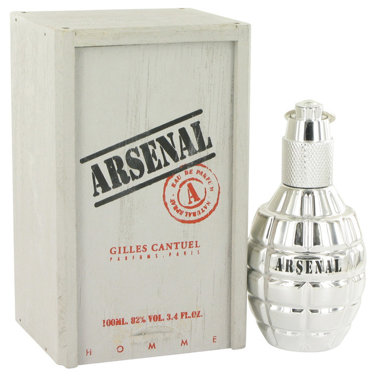 Arsenal Platinum Cologne by Gilles Cantuel 3.4 oz