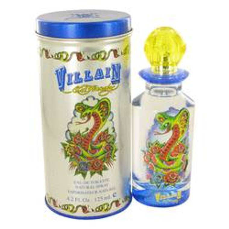 Ed Hardy Villain Unboxed by Christian Audigier Mens Edt  Spray 4.2 oz