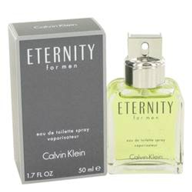 Eternity by Calvin Klein for  Fragrance  Men Edt  Spray 1.7 oz