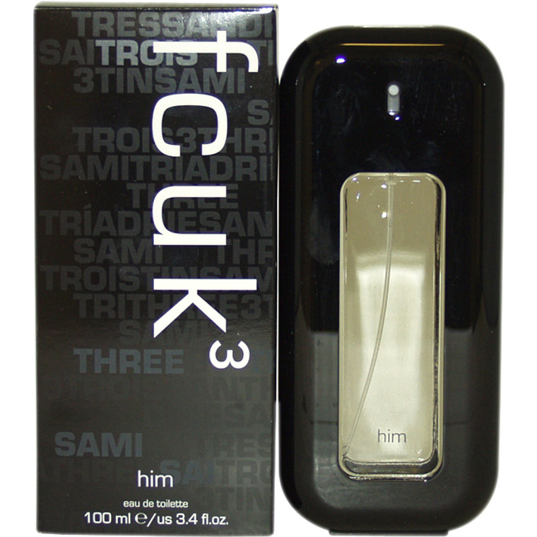 FCUK-3- EAU DE TOILETTE SPRAY 3.4 OZ