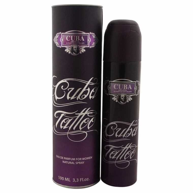 CUBA TATOO FOR WOMEN EAU DE PARFUM SPRAY 3.4 OZ