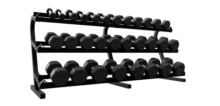 12 Sided Rubber Dumbbell