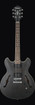 Ibanez AS53TKF AS Series Hollow Body Electric Guitar, Transparent Black Flat
