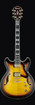 Ibanez AS153AYS AS Artstar Series Hollow Body Electric Guitar, Antique Yellow Sunburst